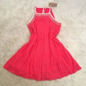 Red Camel High-Neck Tiered Dress NWT
